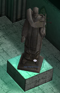 2. Green Wiseman Statue, Green Charm Stone