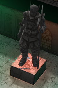 4. Bloody Knight Statue, Red Charm Stone